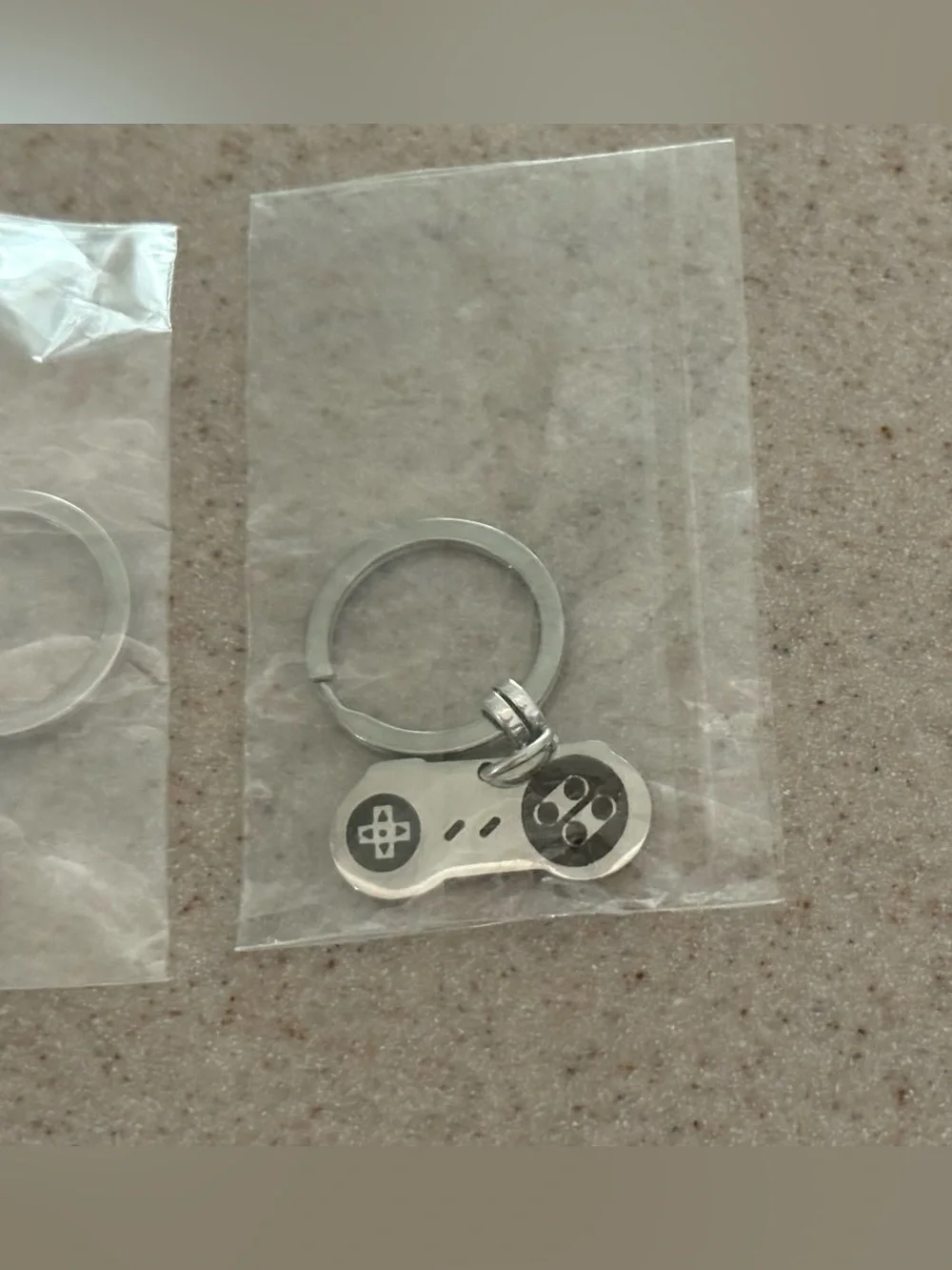 NWT Set of 2 Silver Video Game Keychains